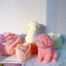 Süßer Hund Kerzenform Tier Teddy Welpen Sojawachs Silikonform Hündchen Liebhaber Wohnkultur