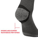 YUEDGE Herren Docht Dickes Kissen Baumwolle Crew Sports Athletic Wandersocken Winter Warme Socken für Männer (5 Paar/Packungen)