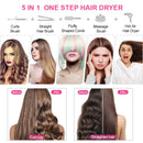Haartrocknerbürste 2 in 1 One Step, Heißluftregelbürste zum Glätten oder Locken der Haare in einem Durchgang, Fönkamm, Lockenwickler, Kamm, elektrische Lufttrocknerbürste, kostenloser Versand Spanien