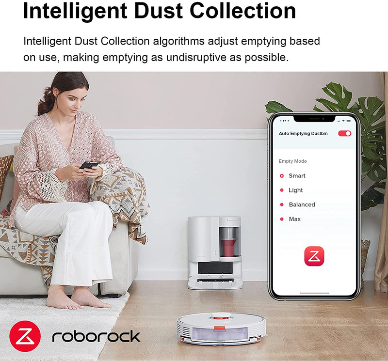 -15€【Promo Code：OW15SUMMER822EUR 】Suitable for Roborock S7 Auto-Empty Dock, Automatic Dust Collection, S7 MAXV Emptying Dock