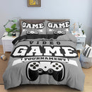 Videospiel-Bett-Sets für Jungen, Gamer-Tröster, Gaming-Themen-Schlafzimmer-Dekoration, Spiel-Bettwäsche-Set, Heimtextilien