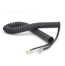 Telephone handset cord with RJ22 modular plugs