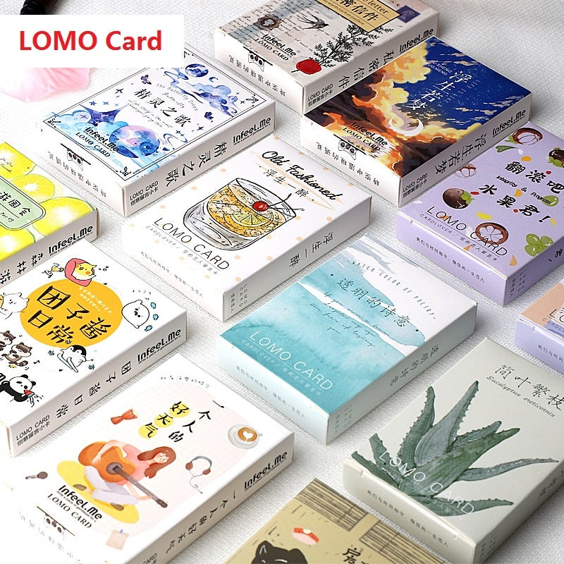 28 hojas/juego novedad vida diaria planta serie Lomo tarjeta/tarjeta de felicitación/tarjeta de deseos/regalos de Navidad y Año Nuevo