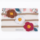 3 unids/lote lindo arco diadema de bebé para niña bandas de cabeza de nailon turbante recién nacido diademas para niños accesorios para el cabello de bebé