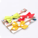 3 unids/lote lindo arco diadema de bebé para niña bandas de cabeza de nailon turbante recién nacido diademas para niños accesorios para el cabello de bebé