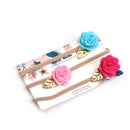 3 unids/lote lindo arco diadema de bebé para niña bandas de cabeza de nailon turbante recién nacido diademas para niños accesorios para el cabello de bebé