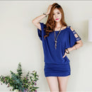 Fashion Women Summer Dress Sexy Off Shouder Bodycon Dresses Vestidos Short Sleeve Ladies Slim Mini Dress Robe Femme