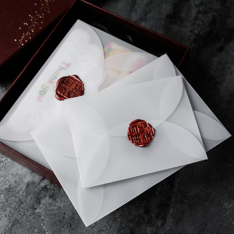 40pcs/lot Semi-transparent Sulfuric Acid Paper Envelopes For DIY Postcard /Card Storage, Wedding Invitation, Gift Packing