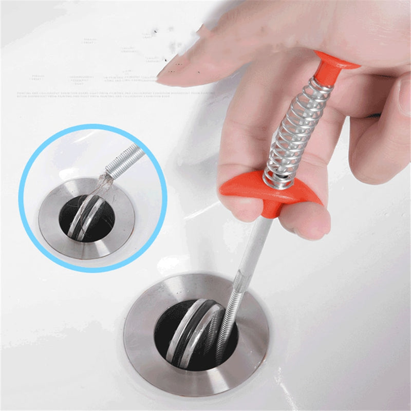 61,5 cm Flexible Sink Claw Pick Up Küchenreinigungswerkzeuge Pipeline Bagger Sink Haarbürstenreiniger Bend Sink Tool mit Federgriff