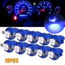 10Pcs LED-Licht-Auto-Messgerät-Geschwindigkeits-Schlag-Birnen-Armaturenbrettinstrument-Licht-Keil-Innenlampe B8.5D 509T B8.5 5050 führte 1 SMD-T5-Lampe