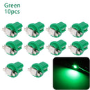 10Pcs LED-Licht-Auto-Messgerät-Geschwindigkeits-Schlag-Birnen-Armaturenbrettinstrument-Licht-Keil-Innenlampe B8.5D 509T B8.5 5050 führte 1 SMD-T5-Lampe