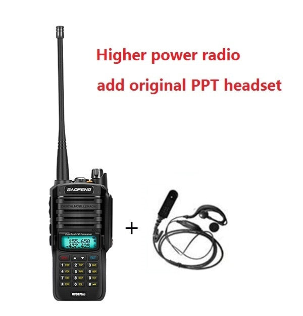 10W 4800MAH batería Long rang walkie talkie Baofeng UV-9R plus cb radio comunicador impermeable walkie talkie uv-9r plus рация