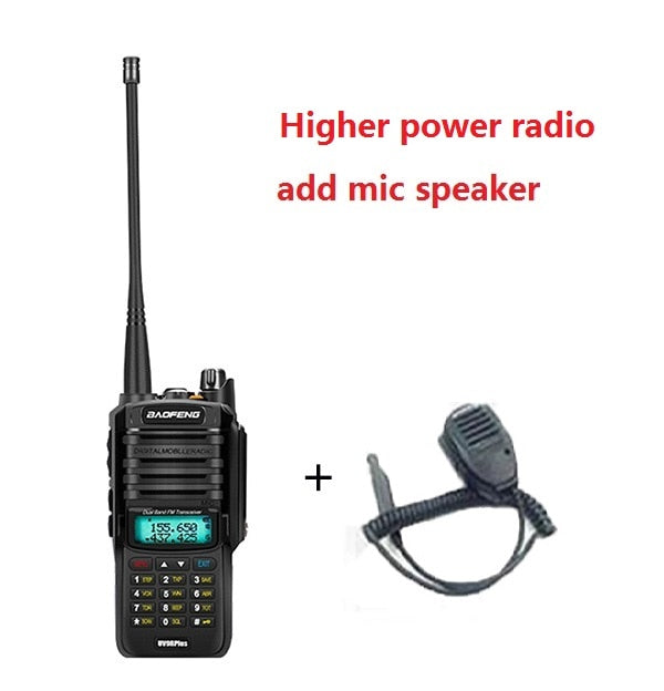10W 4800MAH batería Long rang walkie talkie Baofeng UV-9R plus cb radio comunicador impermeable walkie talkie uv-9r plus рация