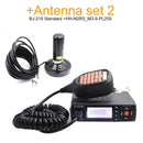 Baojie BJ-218 Mini Radio móvil Radio de coche Transceptor FM 25W VHF UHF BJ218 Vericle Car Ham Radio Dual Band Walkie Talkie