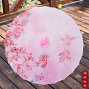 Seiden-Regenschirm für Damen, japanische Kirschblüten, Seide, alter Tanzregenschirm, dekorativer Regenschirm, chinesischer Stil, Ölpapier-Regenschirm