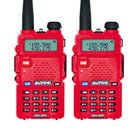 2 Stück Baofeng UV-5R Walkie Talkie UV5R CB Radio Station 5W 128CH VHF UHF Dualband UV 5R Funkgerät für die Jagd von Amateurfunkgeräten
