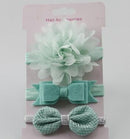 3 Stücke Baby Elastische Blume Stirnband Stirnbänder Haar Mädchen Bebe Bowknot Haarband Kleinkind Kleinkinder Zubehör Set Fotografie Requisiten