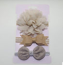 3 Stücke Baby Elastische Blume Stirnband Stirnbänder Haar Mädchen Bebe Bowknot Haarband Kleinkind Kleinkinder Zubehör Set Fotografie Requisiten