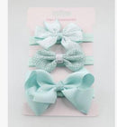 3 Stücke Baby Elastische Blume Stirnband Stirnbänder Haar Mädchen Bebe Bowknot Haarband Kleinkind Kleinkinder Zubehör Set Fotografie Requisiten
