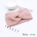 Baby Stirnband Frauen Mädchen verdrehtes Haarband Kinder Woolen Headwrap Mama und ich Stirnbänder Kleinkind Frühling Turban Haarschmuck