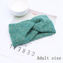 Baby Stirnband Frauen Mädchen verdrehtes Haarband Kinder Woolen Headwrap Mama und ich Stirnbänder Kleinkind Frühling Turban Haarschmuck