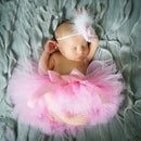 Neugeborene Fotografie Requisiten Baby Mädchen Prinzessin Tutu Rock Stirnband Neugeborenes Mädchen Foto Grün Pettiskirt Fotografia Zubehör