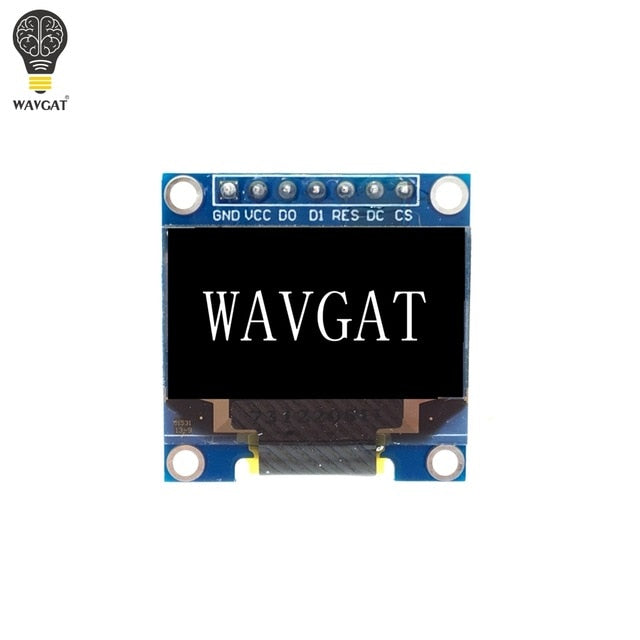 Módulo de pantalla blanca serie OLED IIC de 0,96 pulgadas 128X64 I2C SSD1306 12864 placa de pantalla LCD GND VCC SCL SDA 0,96 "para Arduino negro