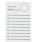 Acrylpalette Einzelne Wimpernverlängerung Klebeplatte Volumen Wimpern Pad Make-up Trainingswerkzeuge Kleber + 20 Stück Wimpernhalter