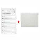 Acrylpalette Einzelne Wimpernverlängerung Klebeplatte Volumen Wimpern Pad Make-up Trainingswerkzeuge Kleber + 20 Stück Wimpernhalter