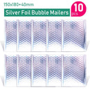 Gold/Roségold/Lasersilber/Dunkelrot/Lila/Roserot Aluminiumfolie Bubble Mailer CD/Wimpern Verpackung Gepolsterte Versandumschläge