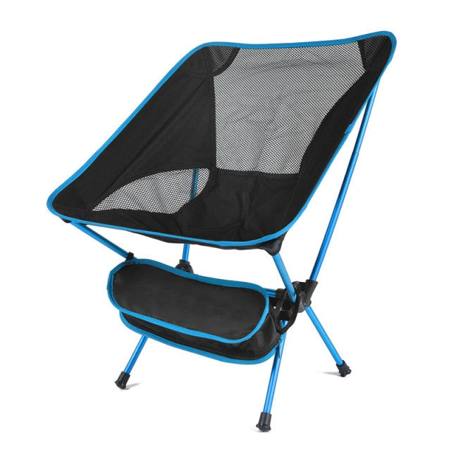 Silla de viaje de alta carga superdura, silla plegable ultraligera para exteriores, silla portátil para acampar en la playa, senderismo, Picnic, asiento, herramientas de pesca, silla