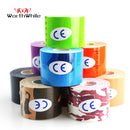 WorthWhile Kinesiologisches Tape Athletic Recovery Elastic Tape Knieschoner Muskelschmerzlinderung Knieschoner Unterstützung für Fitnessbandage