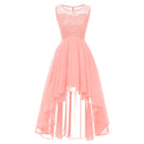 Neue Brautjungfernart und weise neuer Halsspitzenanhänger-Endstückkleid-Bankettkleid-Mädchenschönheits-Abschlusszeremonie präsidierte Kleid vestidos