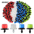 50-800 STÜCKE Garten Verstellbare Düsen Tropfbewässerung Bewässerung Sprinkler 1/4 '' Anti-Verstopfung Tropfer Emitter Blumenbeete Gemüse