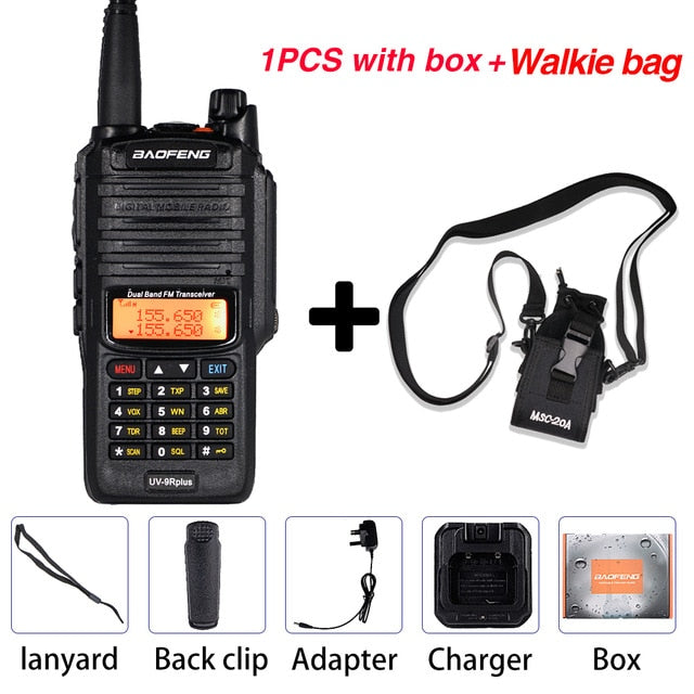 10W Baofeng UV-9R plus Walkie Talkie Waterproof Dual Band Portable CB Hunting Ham Radio UV 9R Plus hf Transceiver 9R Transmitter