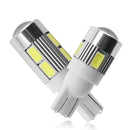 1x Auto T10 LED Birne 6 SMD 12V Weiß 6500K W5W LED Signalleuchte 10 SMD Auto Innenkeil Seitliche Kennzeichenbeleuchtung 5W5 194 168