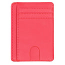 THINKTHENDO-cartera de cuero con bloqueo RFID para hombre y mujer