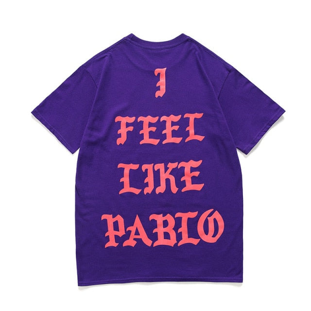 Pablo Kanye West Concert New York London Los Angeles I feel Like Paul White Black Camel Army Green Purple Orange Cotton T-shirt
