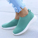 Damenschuhe Stricksocke Turnschuhe Damen Frühling Sommer Slip On Flache Schuhe Damen Plus Size Loafers Flats Walking krasovki Famela