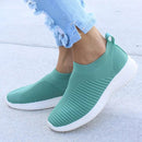 Damenschuhe Stricksocke Turnschuhe Damen Frühling Sommer Slip On Flache Schuhe Damen Plus Size Loafers Flats Walking krasovki Famela