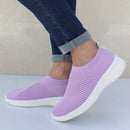 Damenschuhe Stricksocke Turnschuhe Damen Frühling Sommer Slip On Flache Schuhe Damen Plus Size Loafers Flats Walking krasovki Famela