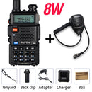 High Power 8W Baofeng UV-5R Walkie Talkie Dual Band Walkie FM Transceiver UV 5R Tragbares Funkgerät UV5R Amateur Ham CB Radio