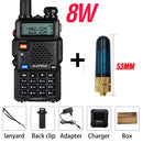 High Power 8W Baofeng UV-5R Walkie Talkie Dual Band Walkie FM Transceiver UV 5R Tragbares Funkgerät UV5R Amateur Ham CB Radio