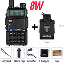 High Power 8W Baofeng UV-5R Walkie Talkie Dual Band Walkie FM Transceiver UV 5R Tragbares Funkgerät UV5R Amateur Ham CB Radio
