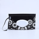 Schnappriemen Tragbare Baby-Feuchttücher-Box Wischbehälter Umweltfreundlicher, leicht zu tragender Clamshell-Kosmetik-Reinigungstücher-Etui 23 * 13,5 cm