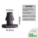 RBCFHI Gartenbewässerungsanschlüsse mit Widerhaken, Einzel-Doppel-T-Stück, Winkel, Tropf, Pfeil, Kreuzkupplung, Bewässerungsarmatur für 3/5 4/7 mm Schlauch