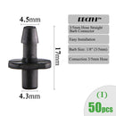 RBCFHI Gartenbewässerungsanschlüsse mit Widerhaken, Einzel-Doppel-T-Stück, Winkel, Tropf, Pfeil, Kreuzkupplung, Bewässerungsarmatur für 3/5 4/7 mm Schlauch