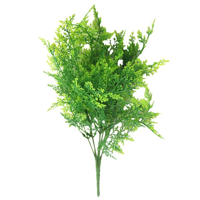 New Artificial Shrubs Creative Decorative Artificial Plant Ferns Simulation Plant Plastic Flower Fern Wall Material Accessories