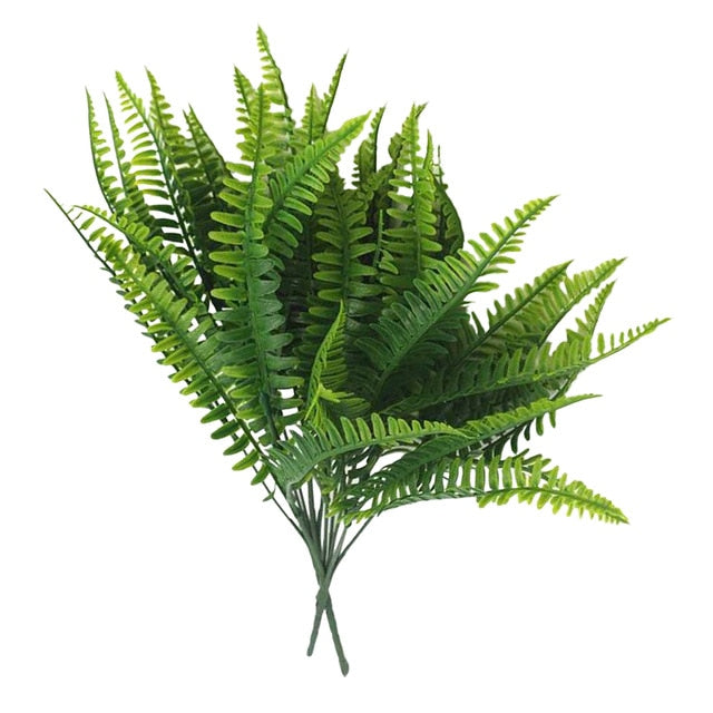 New Artificial Shrubs Creative Decorative Artificial Plant Ferns Simulation Plant Plastic Flower Fern Wall Material Accessories