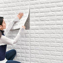 Wallpapers 3D Brick Pattern for TV background Living Room Bedroom Wall Decor DIY Self-adhesive Waterproof PE Foam Wall Stickers